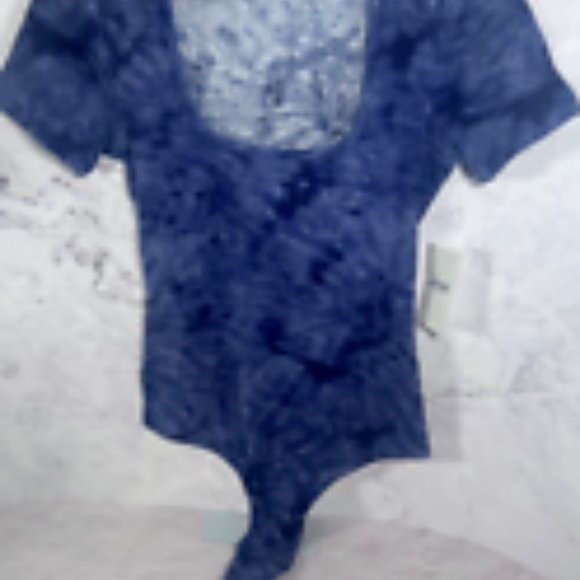 Jenni Tie Dye Square Neck Ribbed Body Suit Size Small - Picture 4 of 7